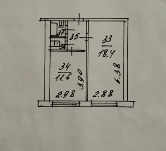 1-комн. квартира, 36,4 м² — Белгород — Белгород, ул Горького, 62, фото 2